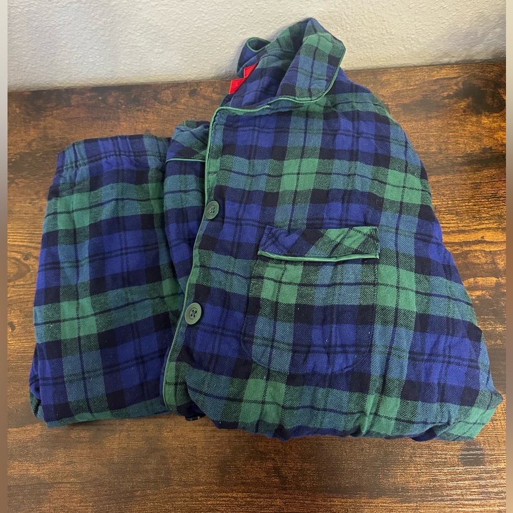 Macy’s Black Watch Plaid Pajama Set